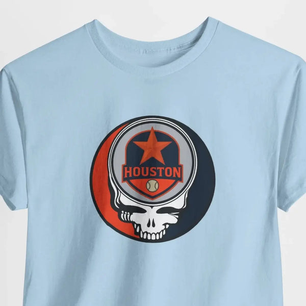 Grateful Dead - Houston Astros Grateful Dead Steal Your Face T-Shirt - MLB - Athletics - St Louis - StealieShop
